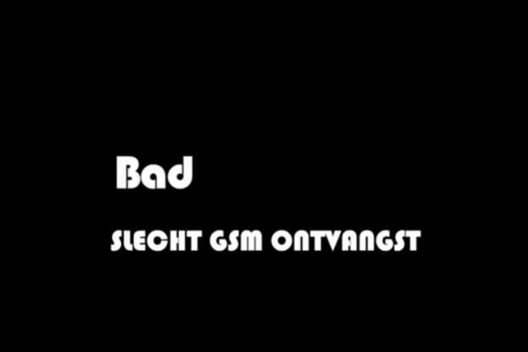 Slecht GSM ontvangst, dit zal je maar overkomen