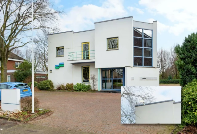 Een kantoor in Heerenveen, waar de mobiele signaalsterkte op alle verdiepingen en in de kelder te wensen overliet. Gelukkig kon dit worden opgelost met de installatie van de Hiboost HI235S